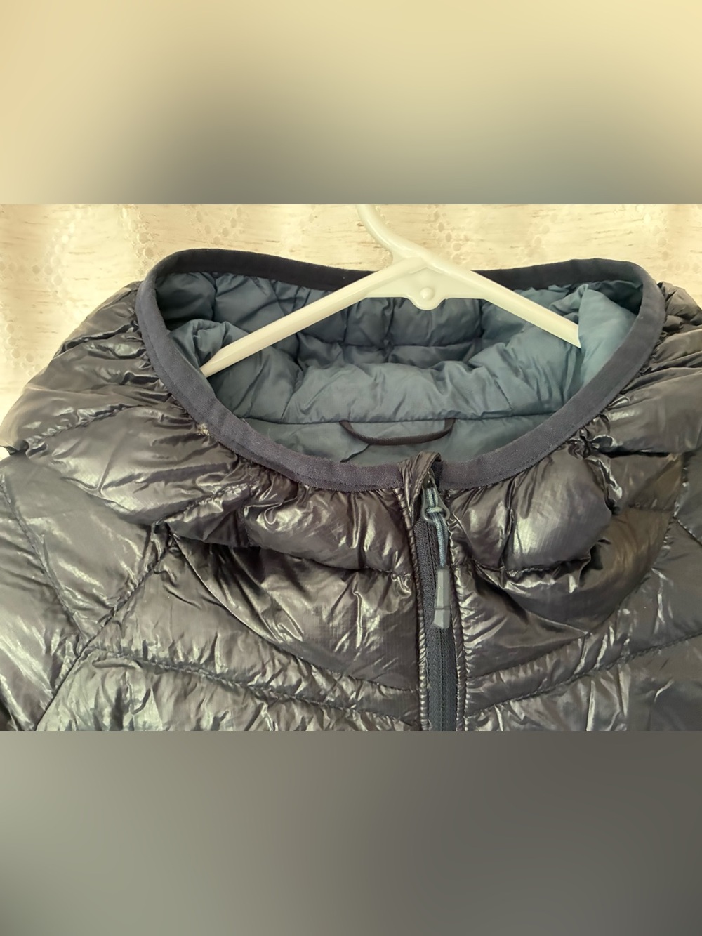 Women’s Mountain Hardwear Navy Ghost Whisperer Hooded Jacket Large - Picture 2 of 9